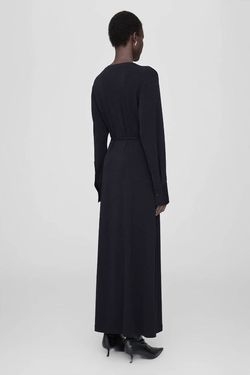Style 1-1197541682-3010 ANINE BING Black Size 8 Floor Length Tall Height Straight Dress on Queenly