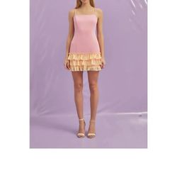 Style 1-1622819181-3011 LENA Pink Size 8 Mini Cocktail Dress on Queenly