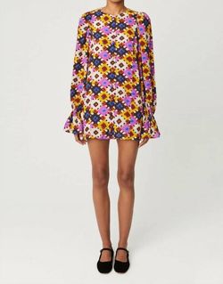 Style 1-171544085-3010 RHODE Multicolor Size 8 High Neck Print Mini Cocktail Dress on Queenly