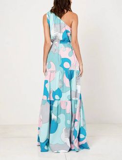 Style 1-1885616178-2901 S/W/F Blue Size 8 Free Shipping Print Belt Straight Dress on Queenly