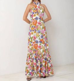 Style 1-1893391843-2901 S/W/F Multicolor Size 8 Halter Straight Dress on Queenly