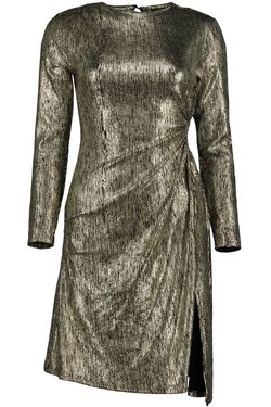 Style 1-1939800426-2696 bishop + young Gold Size 12 Polyester Spandex Sleeves Cocktail Dress on Queenly
