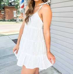 Style 1-2092392459-2791 HYFVE White Size 12 Sorority Rush Bridal Shower Engagement Cocktail Dress on Queenly
