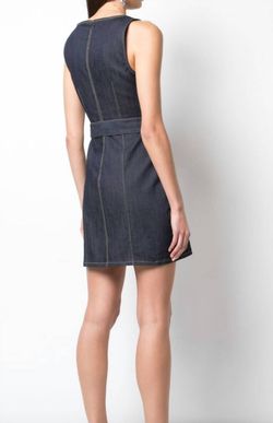 Style 1-2216739434-1498 cinq a sept Blue Size 4 Mini Belt Cocktail Dress on Queenly