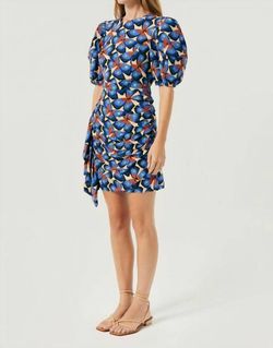 Style 1-226522659-1498 RHODE Blue Size 4 Print Cocktail Dress on Queenly