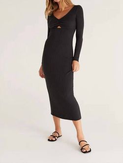 Style 1-2497102333-2901 Z Supply Black Size 8 V Neck Tall Height Cocktail Dress on Queenly