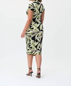 Style 1-2525770003-2168 Joseph Ribkoff Multicolor Size 8 Spandex Print Pockets Cocktail Dress on Queenly