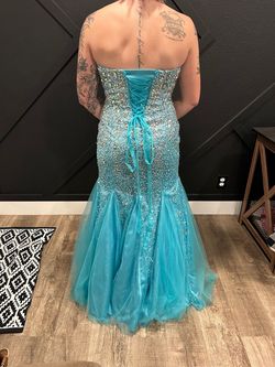 Style Belleza Savoys Blue Size 10 Quinceanera 50 Off Mermaid Dress on Queenly