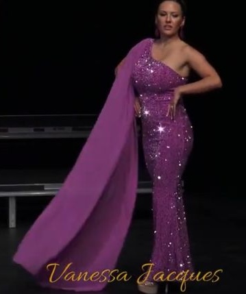 Purple Size 8 Mermaid Dress on Queenly