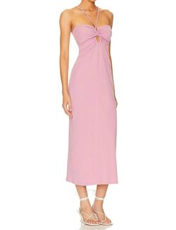 Style 1-3872986977-2901 L*SPACE Pink Size 8 Jersey Cut Out Tall Height Cocktail Dress on Queenly