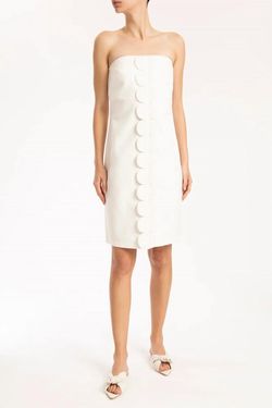 Style 1-4029387363-2901 ADRIANA DEGREAS White Size 8 Free Shipping Mini Bachelorette Cocktail Dress on Queenly