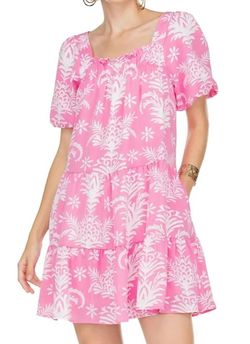 Style 1-697019414-2901 Joy Joy Pink Size 8 Polyester Tall Height Cocktail Dress on Queenly