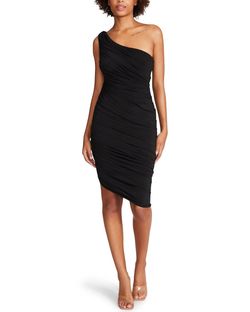 Style 1-809228591-3855 BB Dakota Black Size 0 Jersey Polyester Cocktail Dress on Queenly