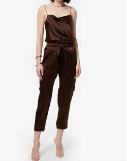 Style 1-890544393-3011 Cami NYC Brown Size 8 Jumpsuit Dress on Queenly