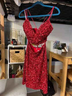 Sherri Hill Red Size 00 Two Piece Homecoming Cocktail Dress on Queenly
