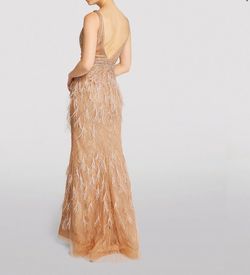 Jovani Nude Size 6 Sweet 16 Plunge Straight Dress on Queenly