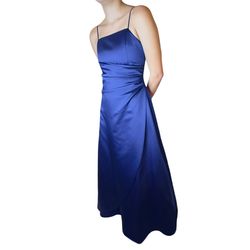 Style JB1675 David's Bridal Blue Size 0 Square Neck A-line Dress on Queenly