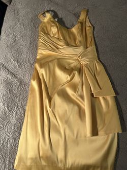Maggy London Yellow Size 4 Cocktail Dress on Queenly