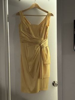 Maggy London Yellow Size 4 Cocktail Dress on Queenly