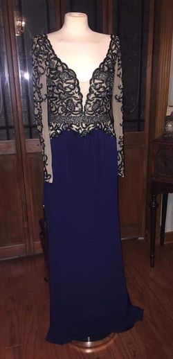 Sherri Hill Blue Size 6 Long Sleeve 70 Off Straight Dress on Queenly