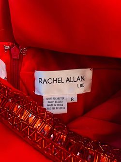 Rachel Allan Red Size 8 Interview Jumpsuit Dress on Queenly