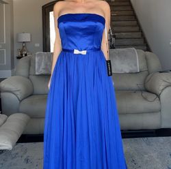 Sherri Hill Blue Size 12 Pageant Free Shipping Floor Length Ball gown on Queenly