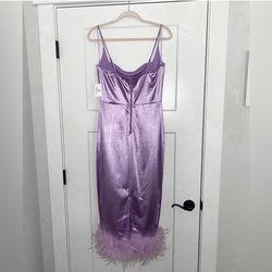 Windsor Purple Size 12 Square Neck Sorority Cocktail Dress on Queenly