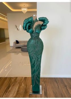 Style -1 Minna fashion Green Size 4 Floor Length -1 Prom Corset Mermaid Dress on Queenly