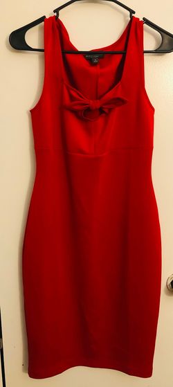 Bold elements Red Size 4 Jersey Tall Height Cocktail Dress on Queenly