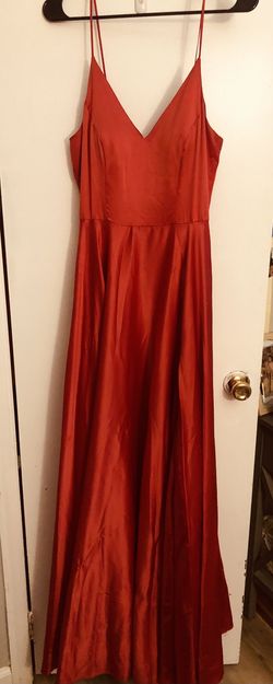 B smart Pink Size 8 Tall Height Spaghetti Strap Ball gown on Queenly