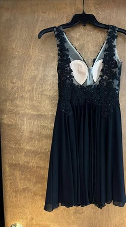 Sherri Hill Black Size 0 Summer Sorority Rush Wednesday Nightclub Cocktail Dress on Queenly