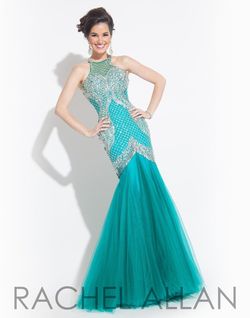 Style 6865 Rachel Allan Green Size 6 70 Off 50 Off Floor Length Mermaid Dress on Queenly