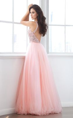 Style P556 Eleni Elias Nude Size 4 Peach Floor Length 70 Off A-line Dress on Queenly