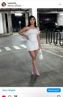 Style 90s chic mini dress Fashion Nova White Size 4 Free Shipping Nightclub Bridal Shower Cocktail Dress on Queenly