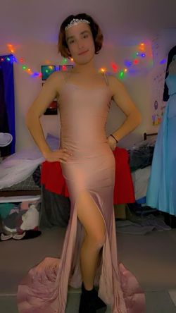 Style NA-21-T481 Promgirl Nude Size 4 Jersey 50 Off Prom Mermaid Dress on Queenly