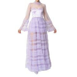 Style 1-1547883152-2901 Kikiriki Purple Size 8 Sleeves Mini A-line Dress on Queenly