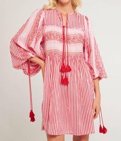 Style 1-1595078803-3236 Antik Batik Pink Size 4 Sleeves High Neck Sorority Rush Cocktail Dress on Queenly