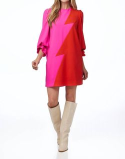 Style 1-1639521875-2901 Crosby by Mollie Burch Pink Size 8 Long Sleeve Sorority Rush Cocktail Dress on Queenly