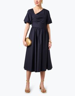 Style 1-1707871018-1901 Shoshanna Blue Size 6 Free Shipping Sleeves Cocktail Dress on Queenly