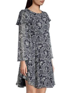 Style 1-1709580386-1498 Rebecca Taylor Blue Size 4 Silk Sleeves Cocktail Dress on Queenly