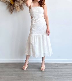 Style 1-1852685588-3011 MINKPINK White Size 8 Tall Height Bachelorette Cocktail Dress on Queenly