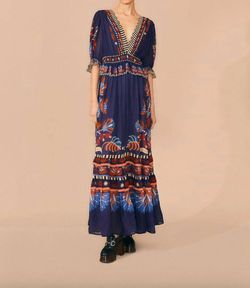 Style 1-2068948956-3903 FARM RIO Blue Size 0 Sleeves Free Shipping Straight Dress on Queenly