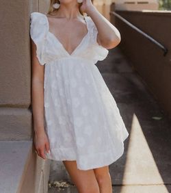 Style 1-2135111956-2791 day + moon White Size 12 Mini Engagement Casual Cocktail Dress on Queenly