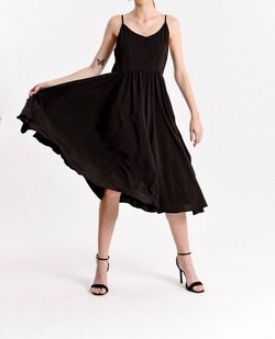 Style 1-2219637620-2696 MOLLY BRACKEN Black Size 12 Flare Spaghetti Strap Plus Size Cocktail Dress on Queenly