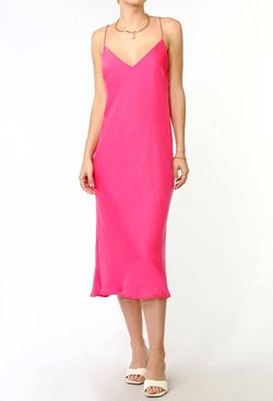 Style 1-2239322346-2791 GREYLIN Pink Size 12 Satin V Neck Cocktail Dress on Queenly