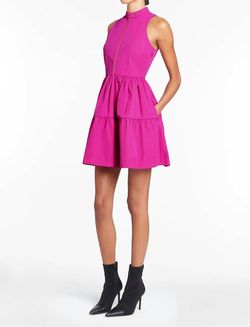 Style 1-239707981-3855 Amanda Uprichard Pink Size 0 Free Shipping Barbiecore Mini Cocktail Dress on Queenly