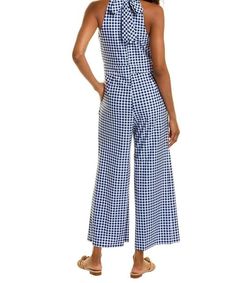 Style 1-2414609626-2901 JUDE CONNALLY Blue Size 8 Free Shipping Pockets Jumpsuit Dress on Queenly