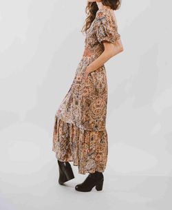 Style 1-2542215673-3471 Dex Brown Size 4 Pockets Straight Dress on Queenly
