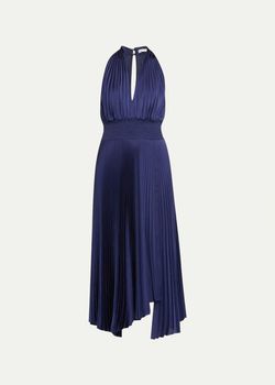 Style 1-2973001809-238 A.L.C. Blue Size 12 Free Shipping Plus Size Cocktail Dress on Queenly