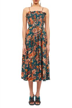 Style 1-3047727959-5 Ulla Johnson Multicolor Size 0 1-3047727959-5 A-line Cocktail Dress on Queenly